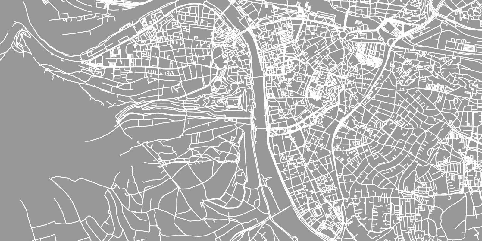 Karte von Würzburg mit Spielstätten